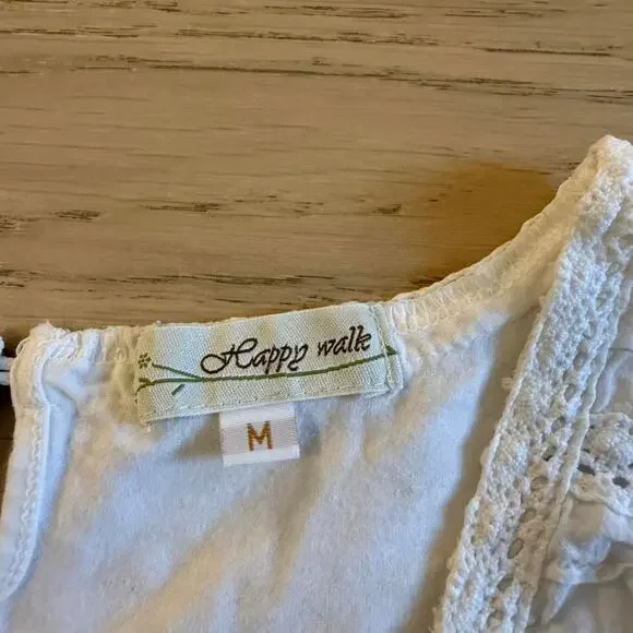 Japanese vintage white lace tank - Picture 5 of 8